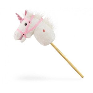 Kůň na hůlce Milly Mally bílý