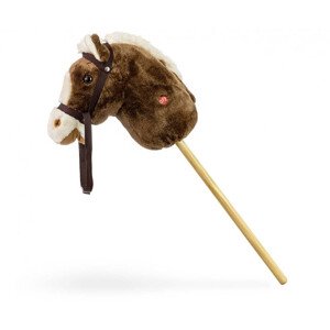 Kůň na hůlce Milly Mally tmavě hnědý