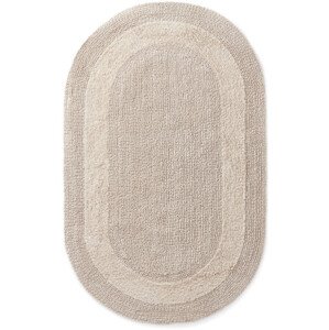 Koupelnový kobereček Javo Cotton béžový ovál