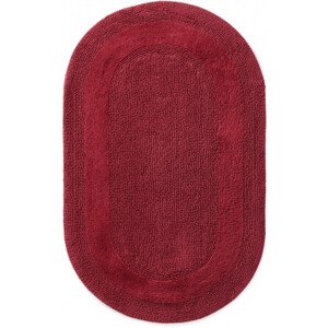 Koupelnový kobereček Javo Cotton bordó ovál