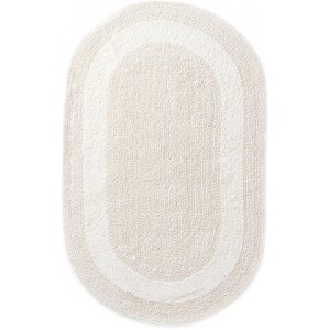 Koupelnový kobereček Javo Cotton naturální ovál