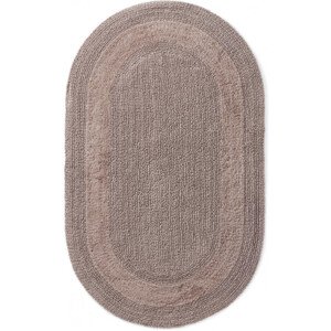 Koupelnový kobereček Javo Cotton sepia ovál