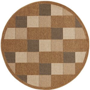 Koberec Adana Chess Beige kruh