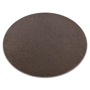 Koberec ETON PLUS mocca / hnědý kruh