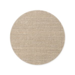 Koberec Bouclé Jaipur naturální / béžový / bílý kruh