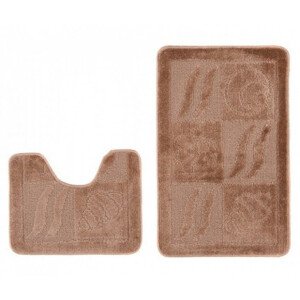 Sada koupelnových koberečků MONO 1107 camel 3305 2PC BANAN