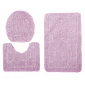Sada koupelnových koberečků MONO 1147 šeřík 6071 3PC BRUK