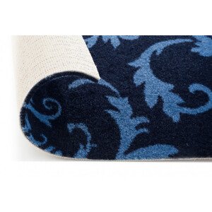 Metrážový koberec GRANDE BAROK modrý