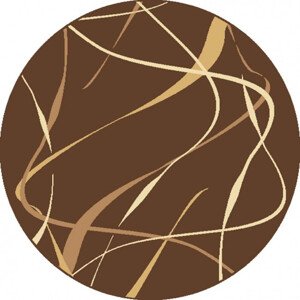 Koberec CHOCO hnědý kruh