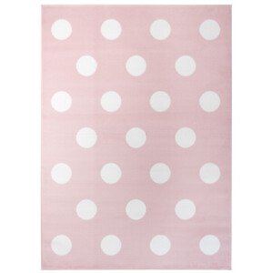 Dětský koberec PINKY Z235A White Dots růžový