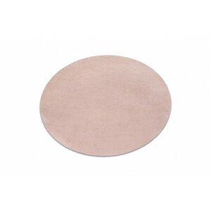 Protišmykový koberec POSH kruh Shaggy ružový, plyš