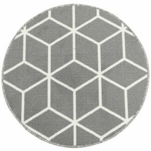 Protiskluzový koberec Cubes 19 světle šedý