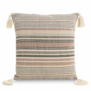 Povlak na polštář BOHO 4 pudrově-ocelový