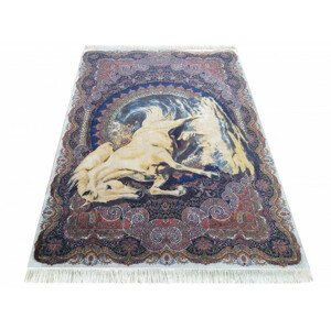Koberec Exkluzivní Qum Silk 04 modrý