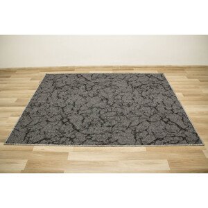 Koberec Marble 75 mramor, šedý / černý