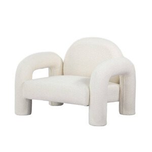 Křeslo SEDIA béžové TEDDY BOUCLÉ ​​741692