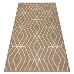 Koberec SIZAL FLAT 48956265 geometrický, béžový / naturální