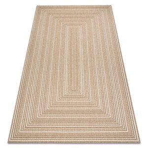 Koberec SIZAL FLAT 48962265 geometrický, béžový / naturální
