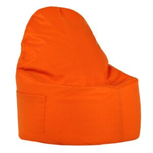 Křeslo Porto ekokůže oranžové