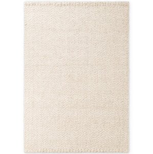 Koberec Elle Decoration Majoli Herringbone naturální / bílý