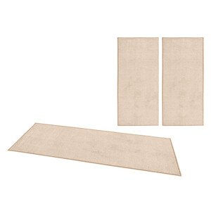 Ložnicová sada koberců PURE Velours taupe / krémová