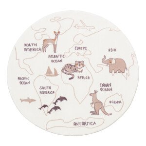 Koberec SOFTY Kids Animals World kruh