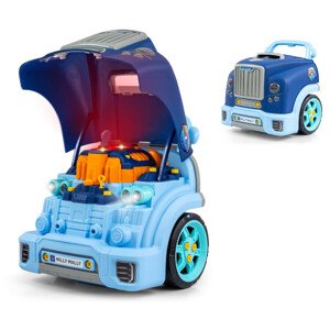 Auto s motorem N-gine modré