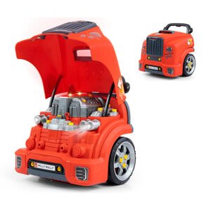Auto s motorem N-gine červené