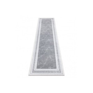 Koberec / Běhoun GLOSS 2813 27 ramka, řecký - šedý