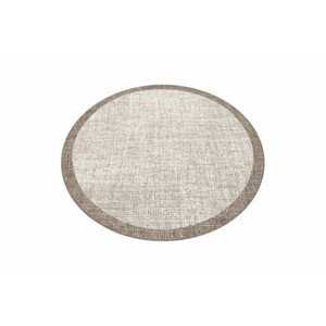 Koberec SIZAL FLOORLUX kruh 20401 Ramka šampan/taupe