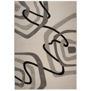 Koberec Sumatra 3465B Modern Abstract bílý, krém, béžový