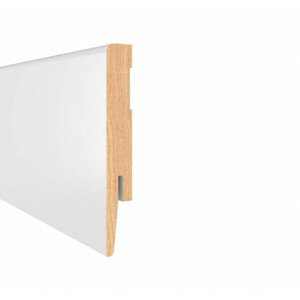 Podlahová lišta MDF DIAMOND GP0801 bílý polisk