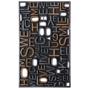 Gumová rohožka - písmo 45x75 cm