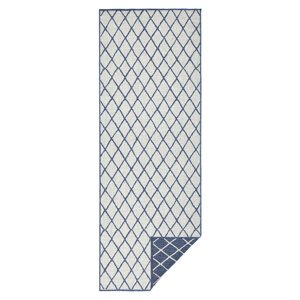 Kusový běhoun Northrugs Twin 103119 Blue Cream 80x350 cm