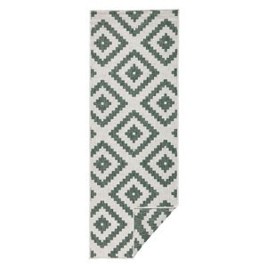Kusový běhoun Northrugs Twin 103131 Green Cream 80x350 cm