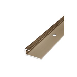 Ukončovací profil vrtaný - Bronzový 30x10 mm 250 cm