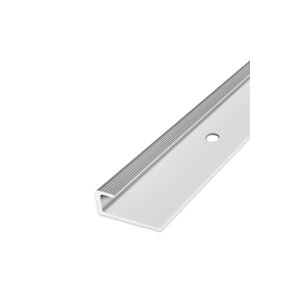 Ukončovací profil vrtaný - Stříbrný 30x10 mm 250 cm