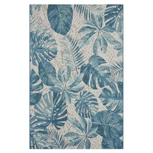 Kusový koberec Hanse Home Flair 105618 Tropical Leaves Turqoise 160x235 cm