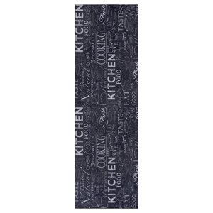Kuchyňská předložka Hanse Home Cook&Clean 105731 Black White 50x150 cm