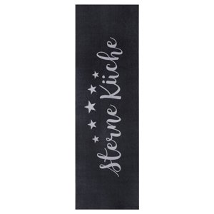 Kuchyňská předložka Hanse Home Cook&Clean 105734 Black Grey 50x150 cm
