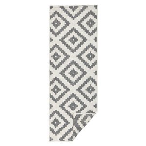Kusový běhoun Northrugs Twin 103132 Grey Cream 80x350 cm