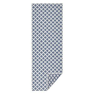 Kusový běhoun Northrugs Twin 103128 Blue Cream 80x350 cm