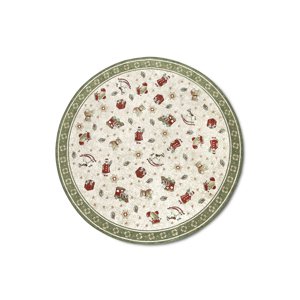 Kruhový kusový koberec Villeroy & Boch Toy´s Delight 106218 Green Multicolour Ø 160 cm