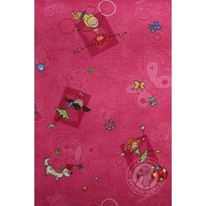 Dětský metrážový koberec HAPPY 447 - Zbytek 100x400 cm