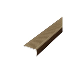 Schodová hrana samolepící - Bronzová 45x23 mm 2,7 m
