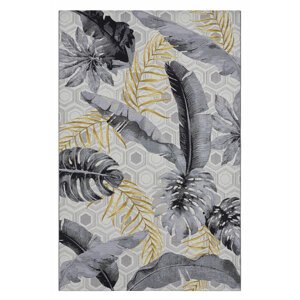 Kusový koberec Hanse Home Flair 105612 Gold Leaves Multicolored 80x165 cm